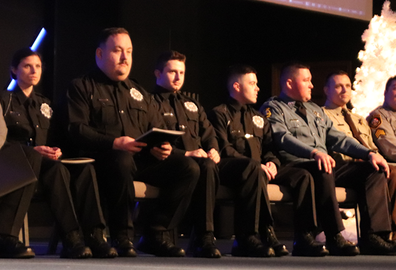 Image of Law enforcement academy students graduation