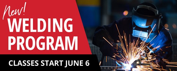 Logo for new welding program, starting June 6. 
