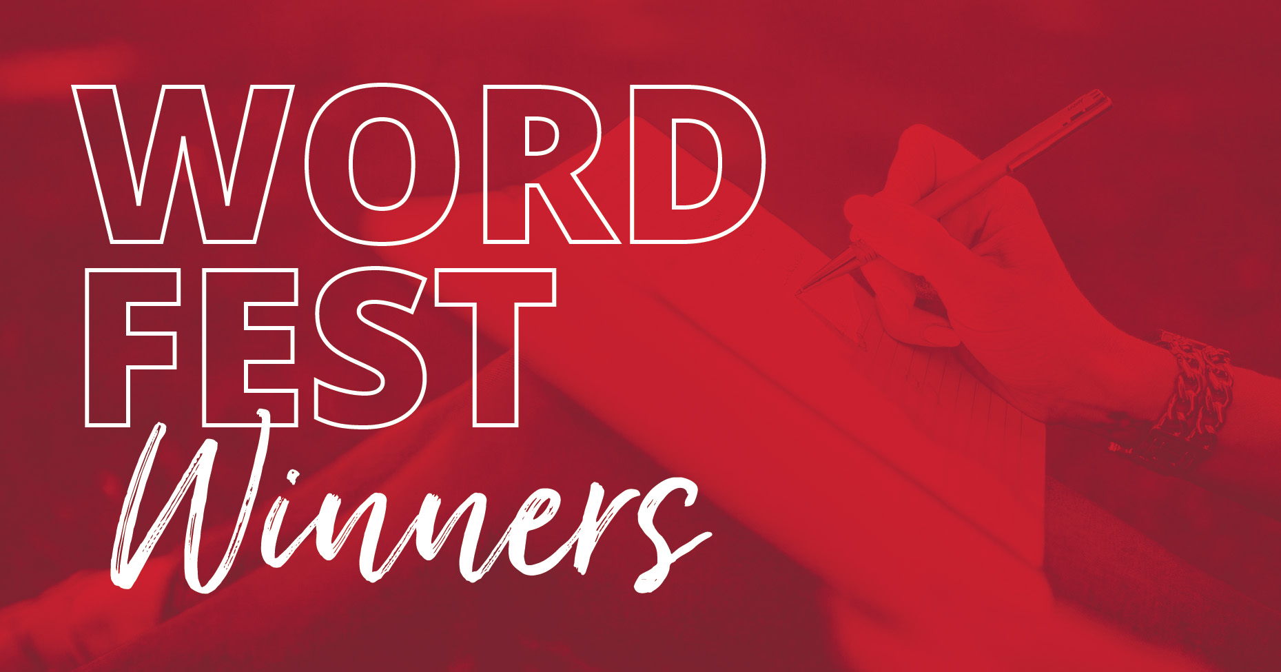 Logo for word fest winners.