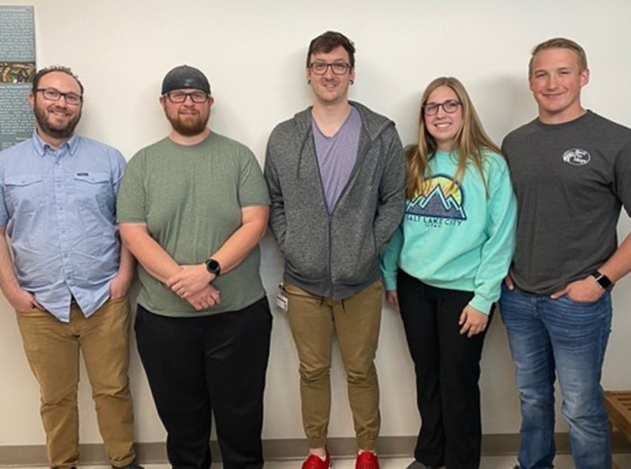 Resolution committee members Andrew Wulf, Charles Motley II, Joseph Ethan Orsburn, and Jacob Baker.