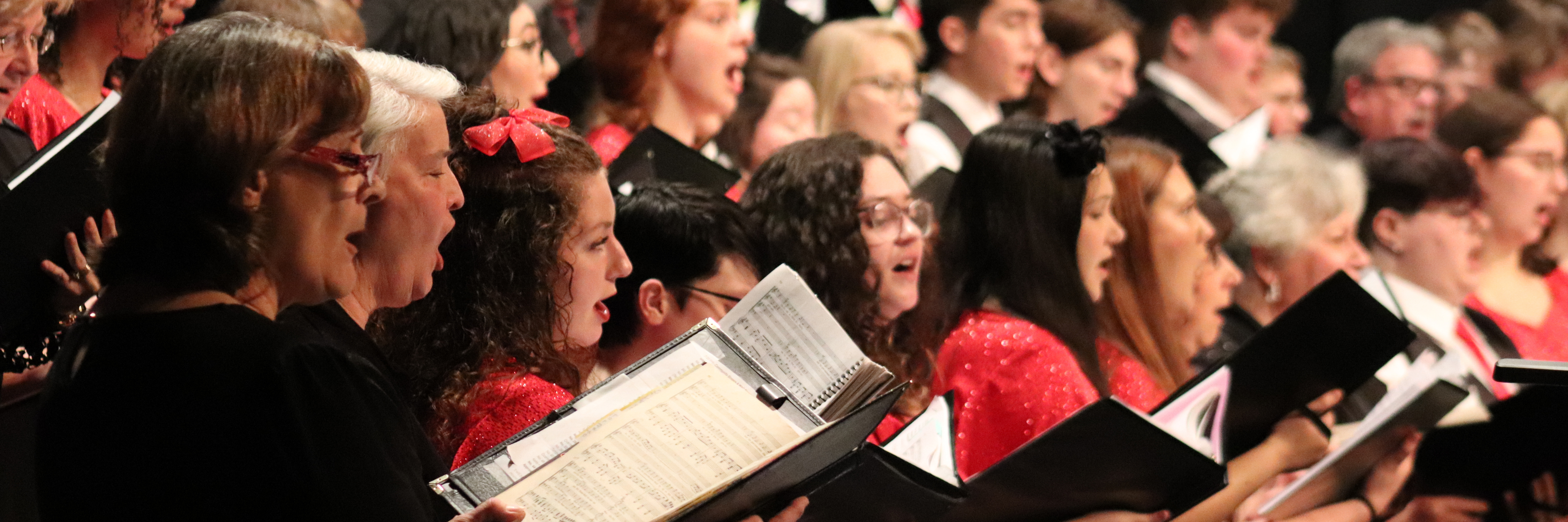 Choir performing